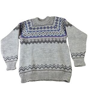 Sportswear Norway Wool Nordic Fair Isle Sweater Vintage Knit Made in Norway